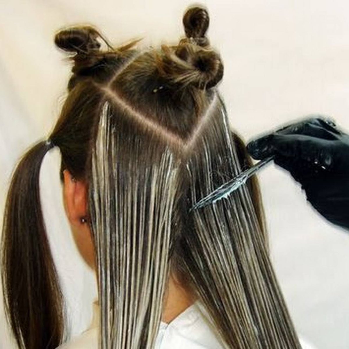 Мелирование Разделение волос