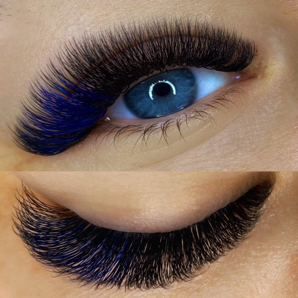 Цветное наращивание ресниц
