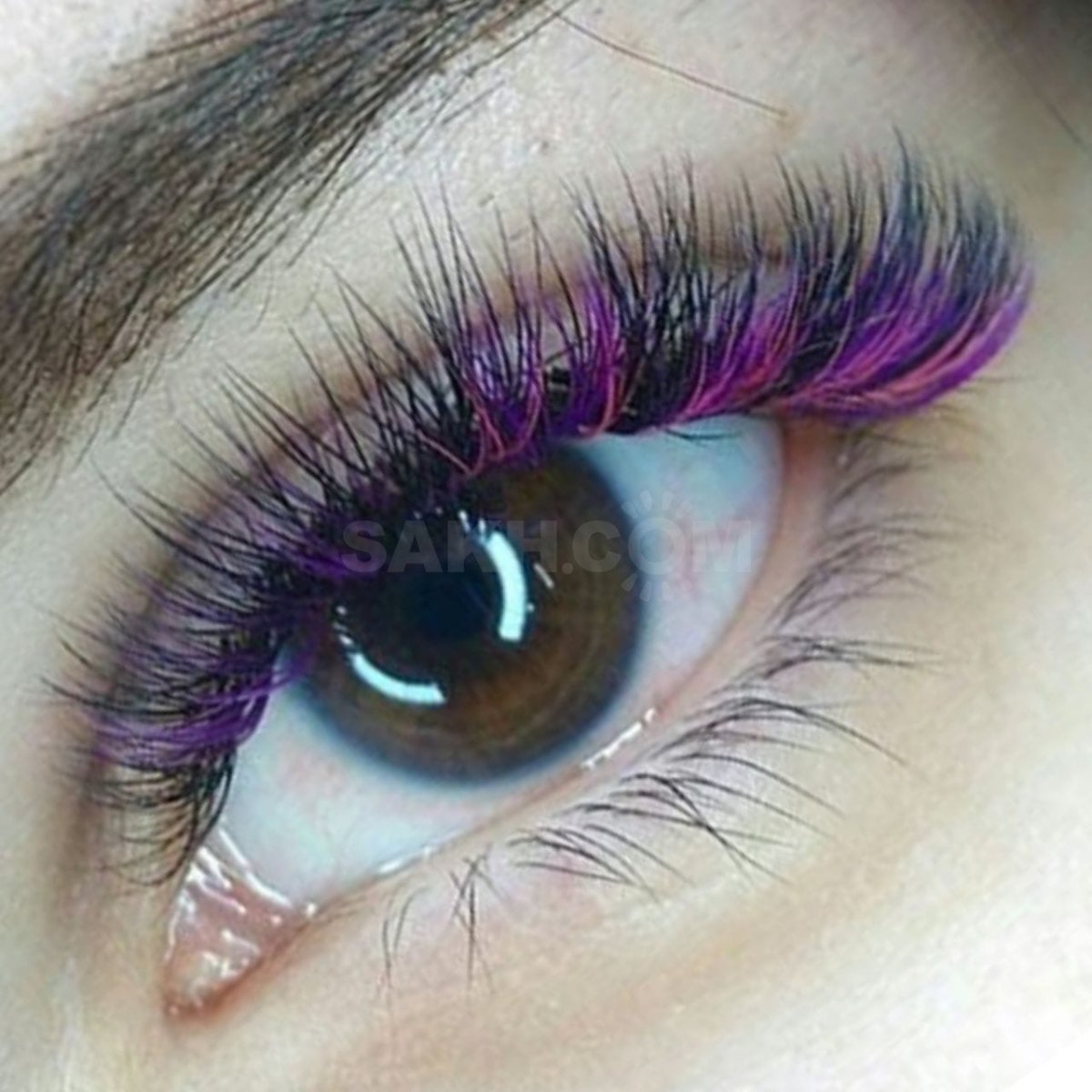 Ресницы фиолетовые