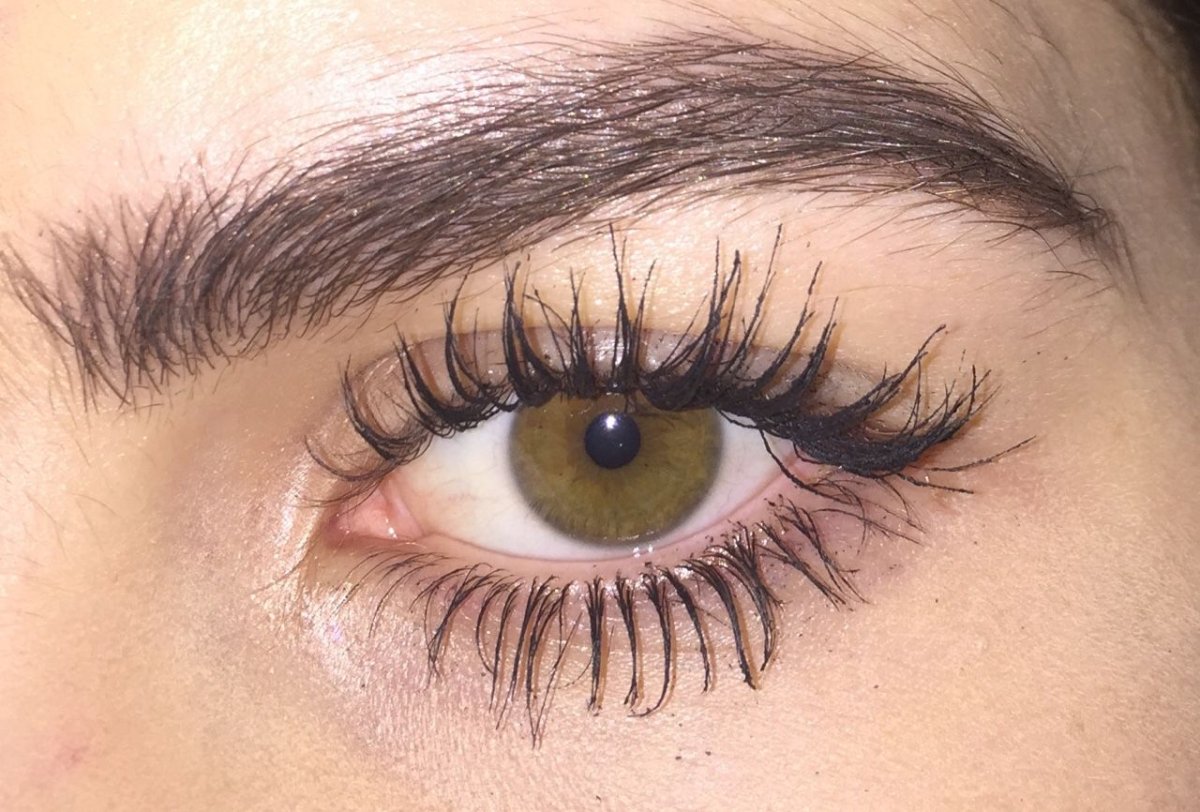 Нарощенные ресницы на карие глаза
