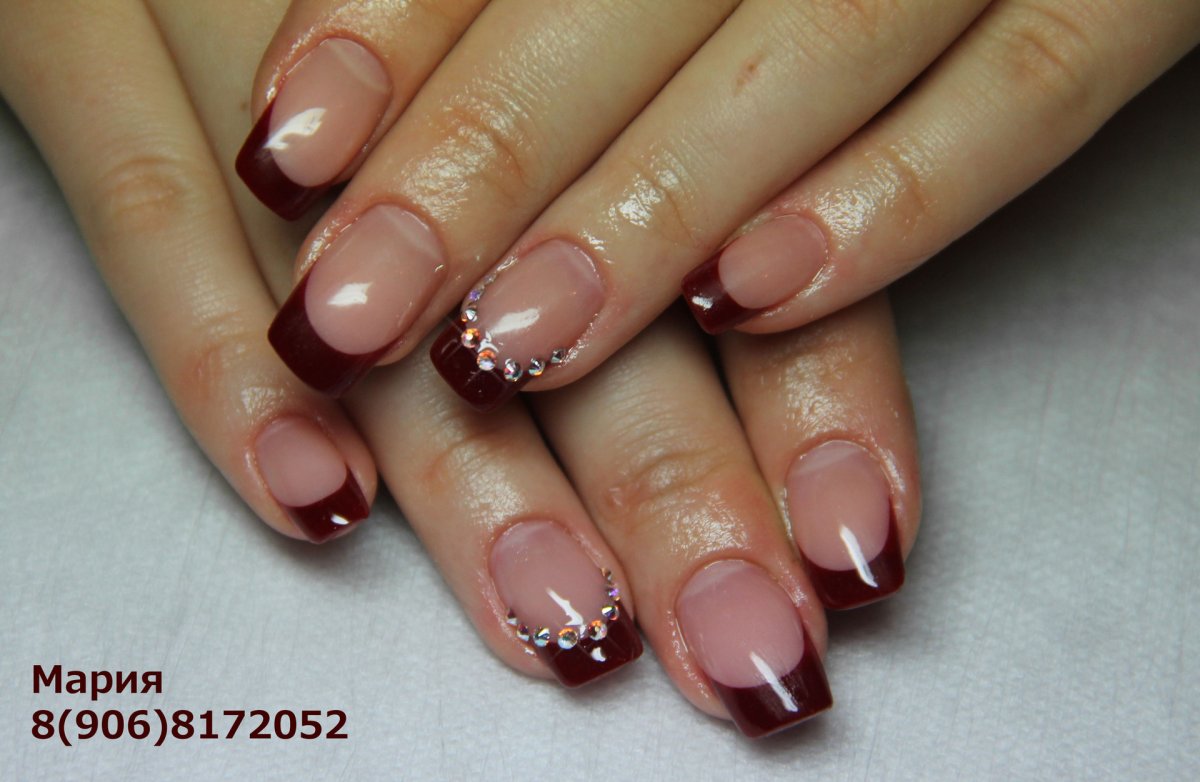 Бордовый френч