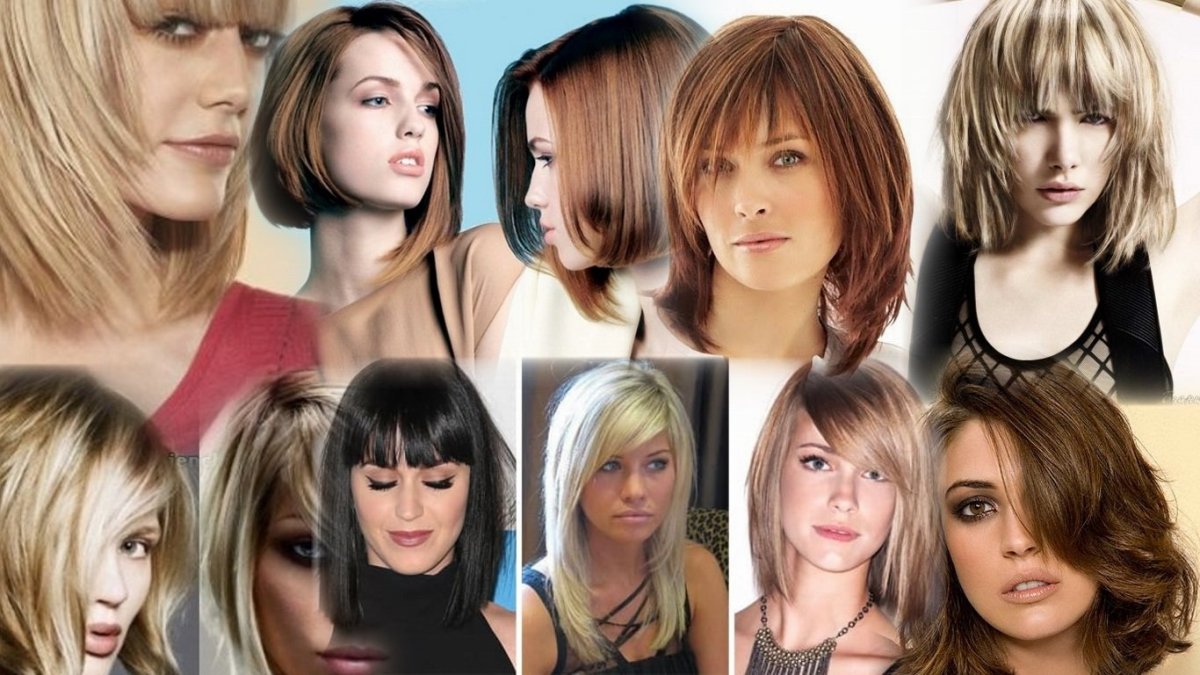 Современные стрижки на средние волосы