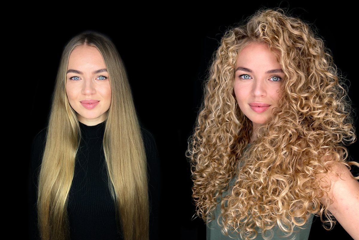 Завивка на концах волос