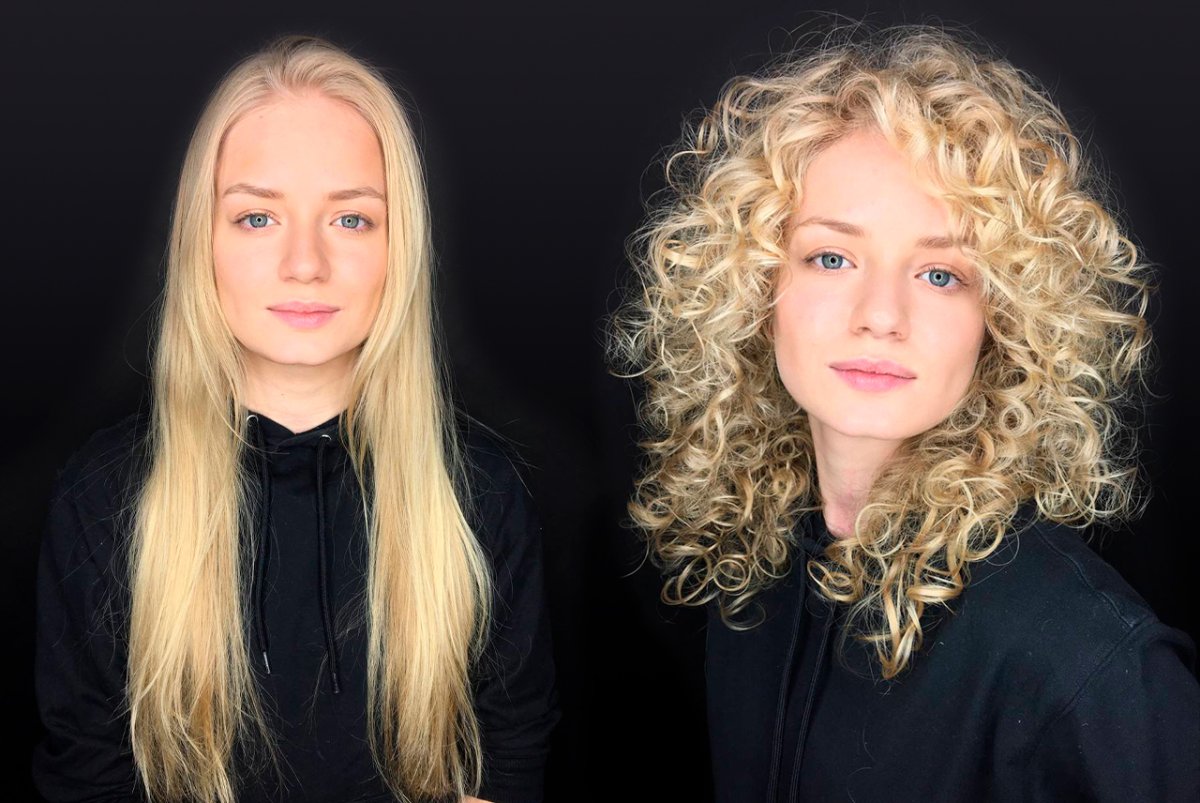 Химия на прямые длинные волосы