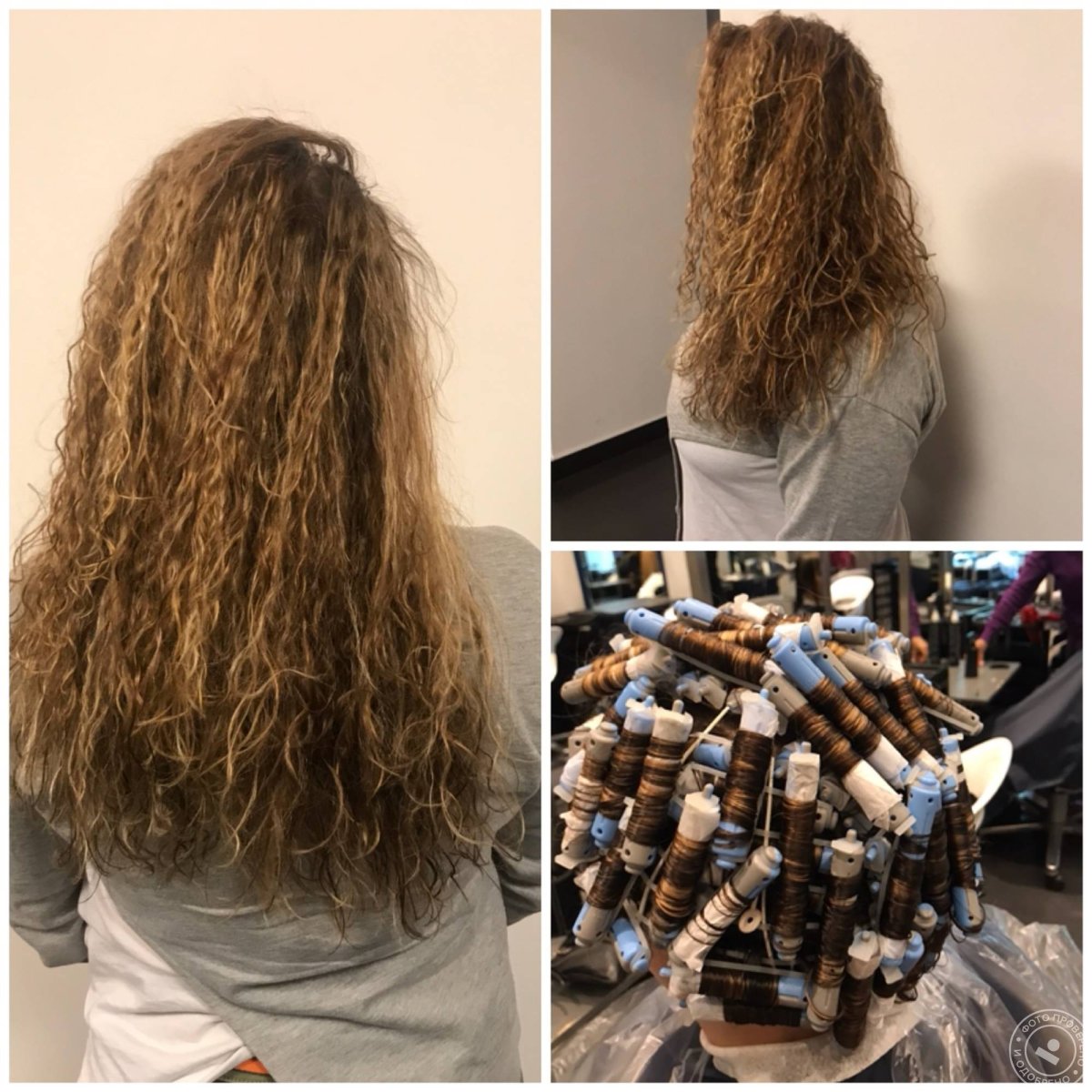 Химическая завивка на длинные тонкие волосы