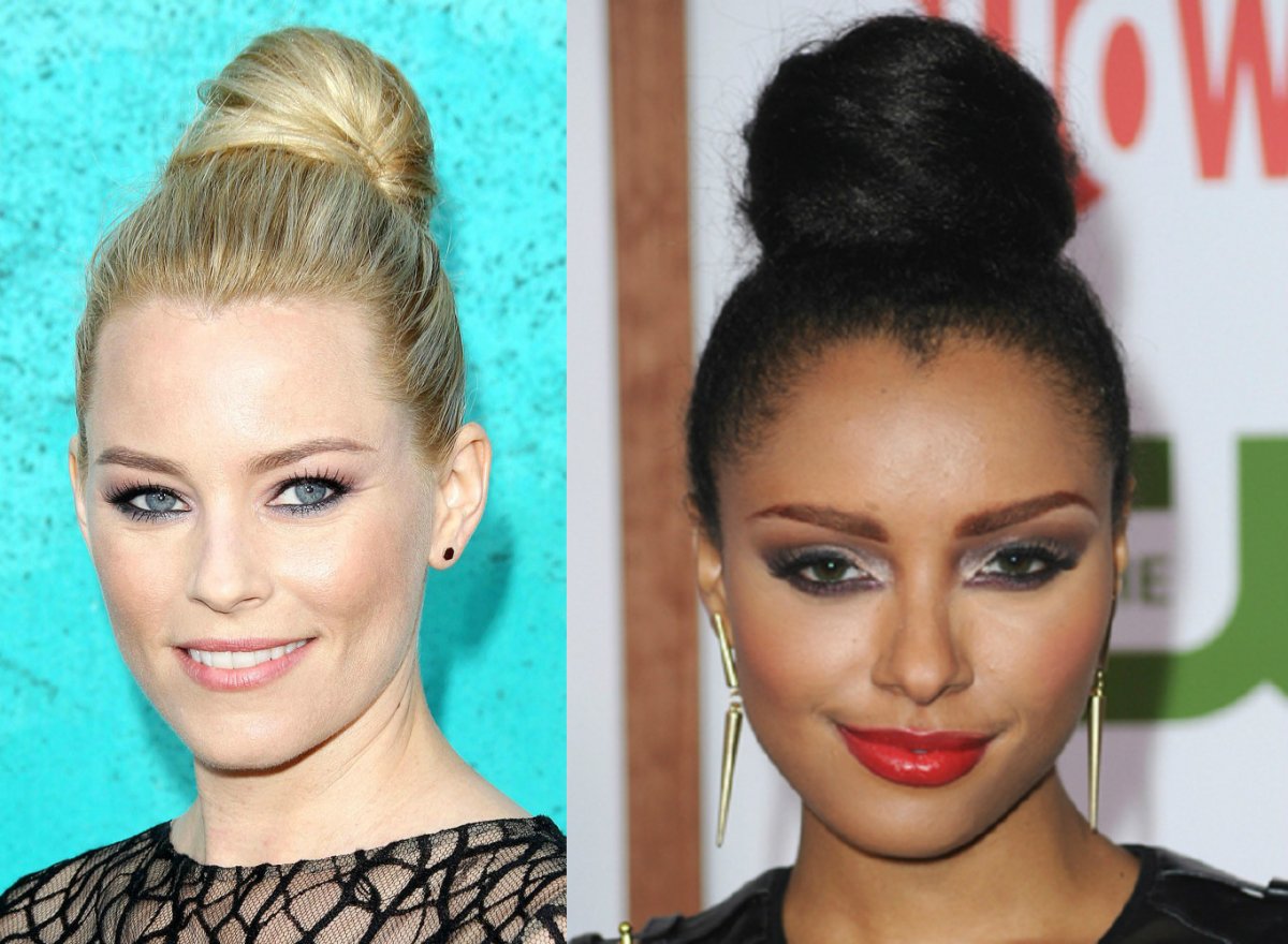 Высокая гулька на голове