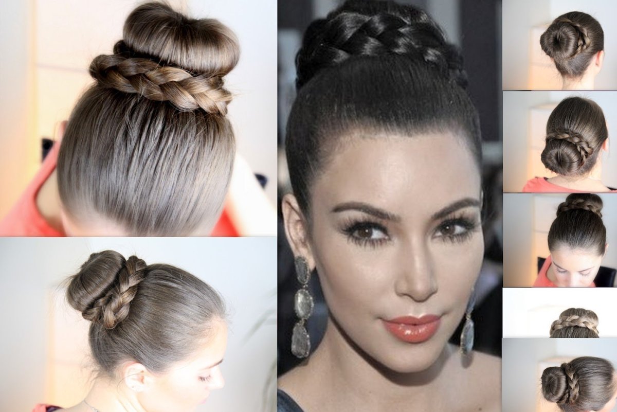 Красивые прически шишки