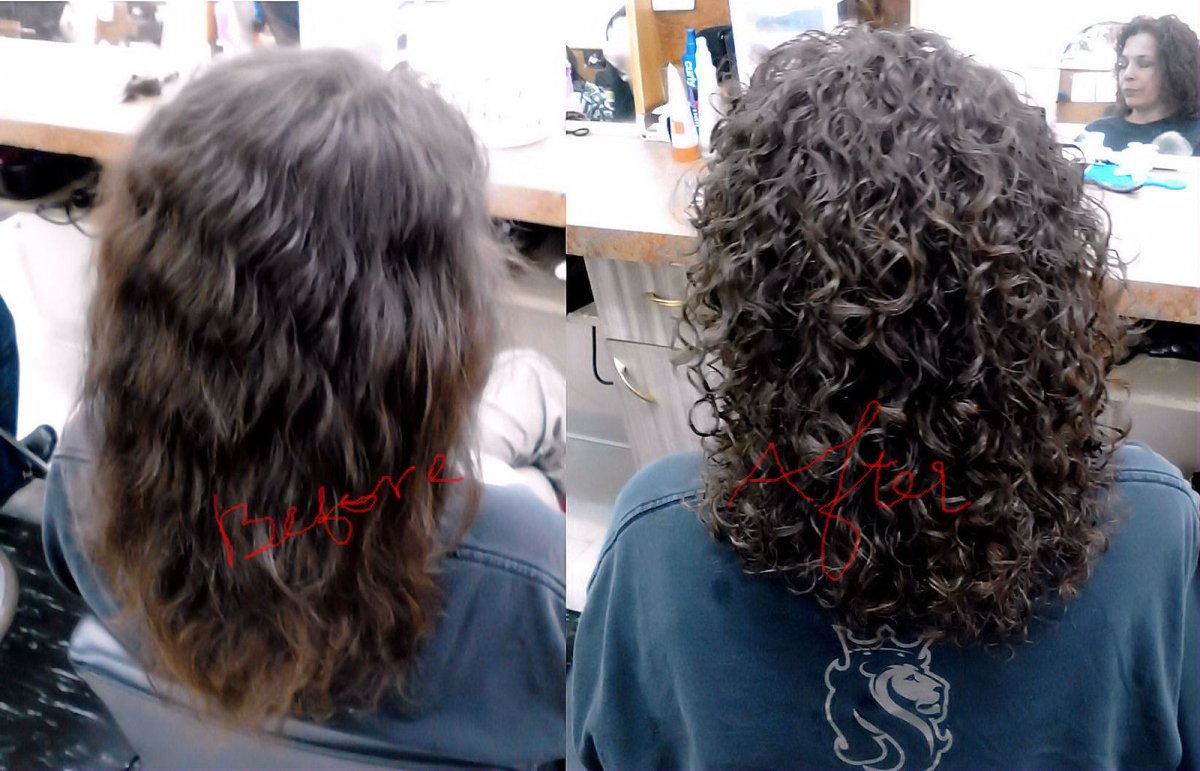 Спиральная химическая завивка