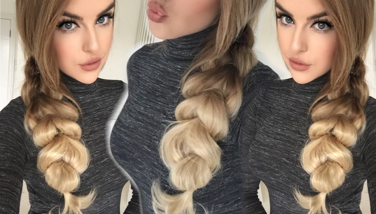 Коса с объемом у корней