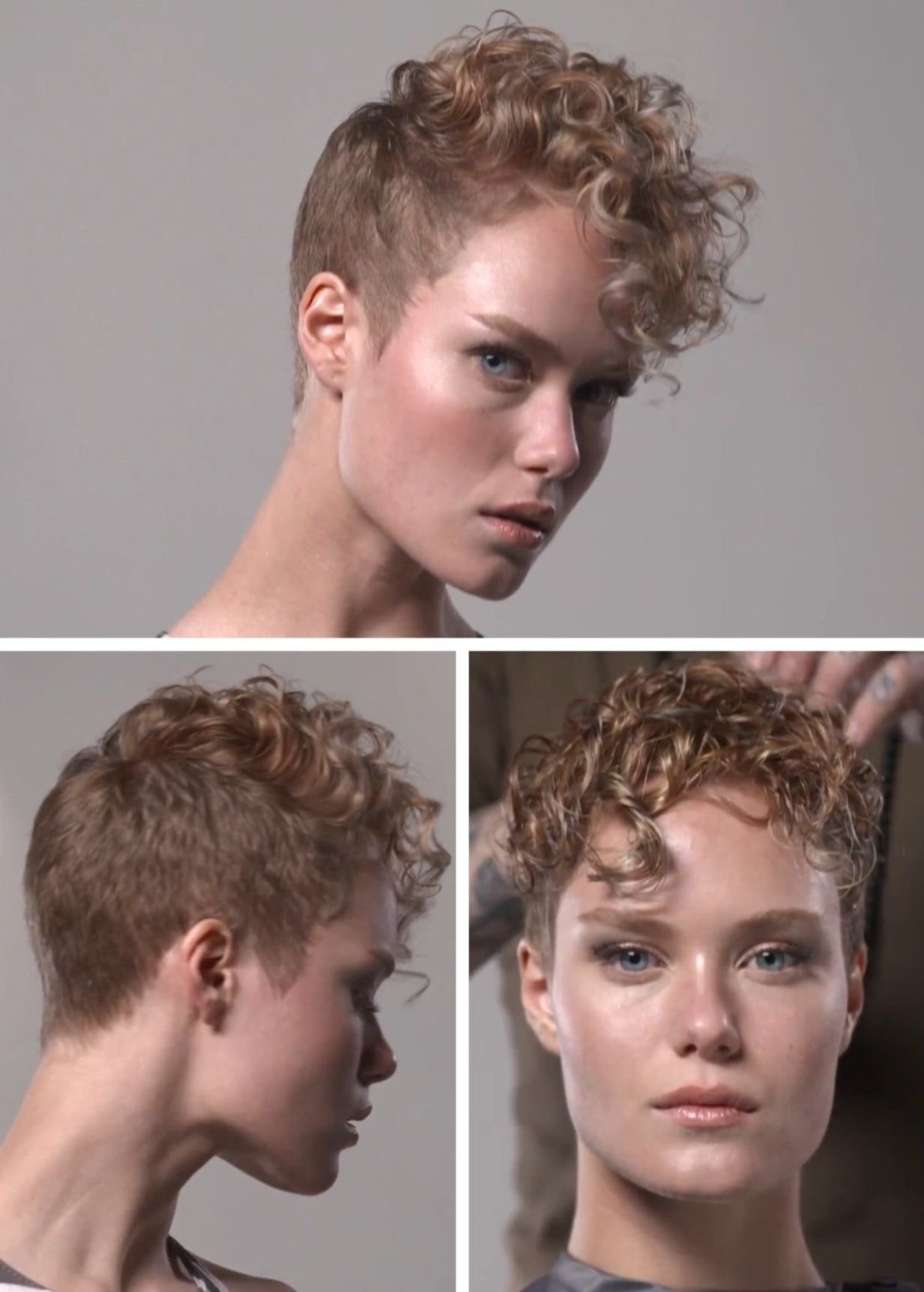 Завивка на очень короткие волосы