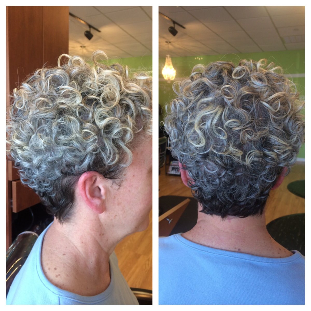 Биохимическая завивка на короткие волосы