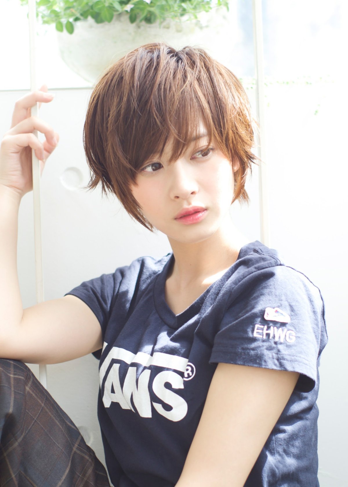 Корейские мужские стрижки на девушках