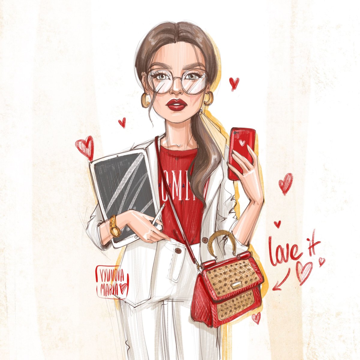 Модные иллюстрации Анастасия Касьянова