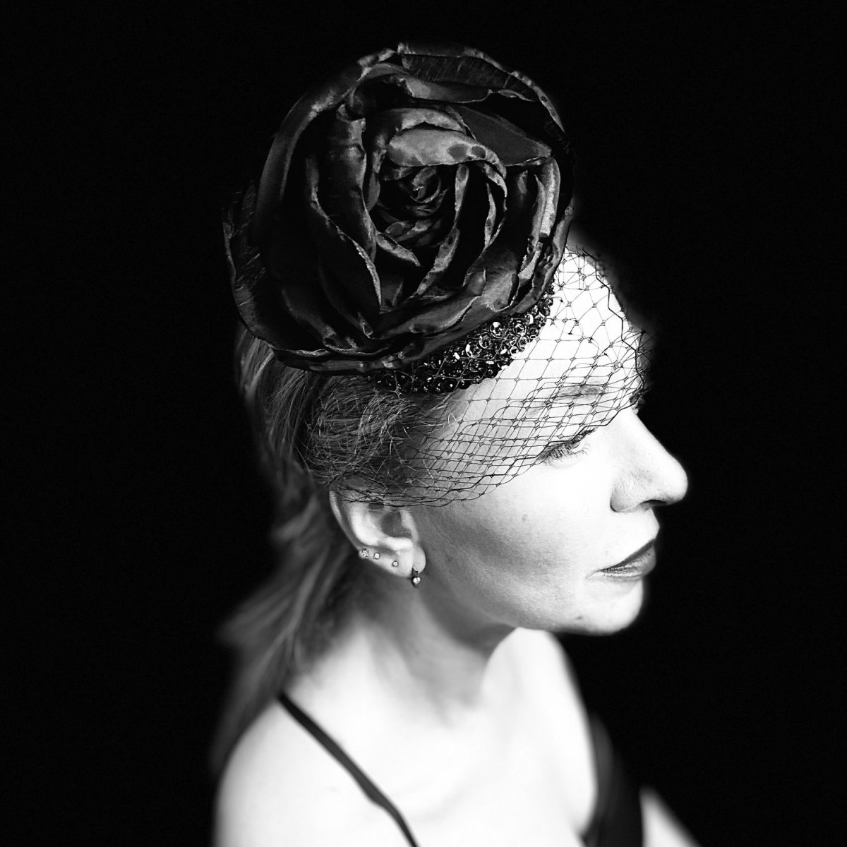 Шляпка вуалетка