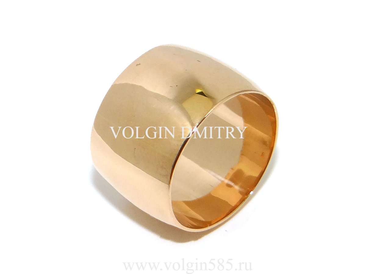 Широкие обручальные кольца