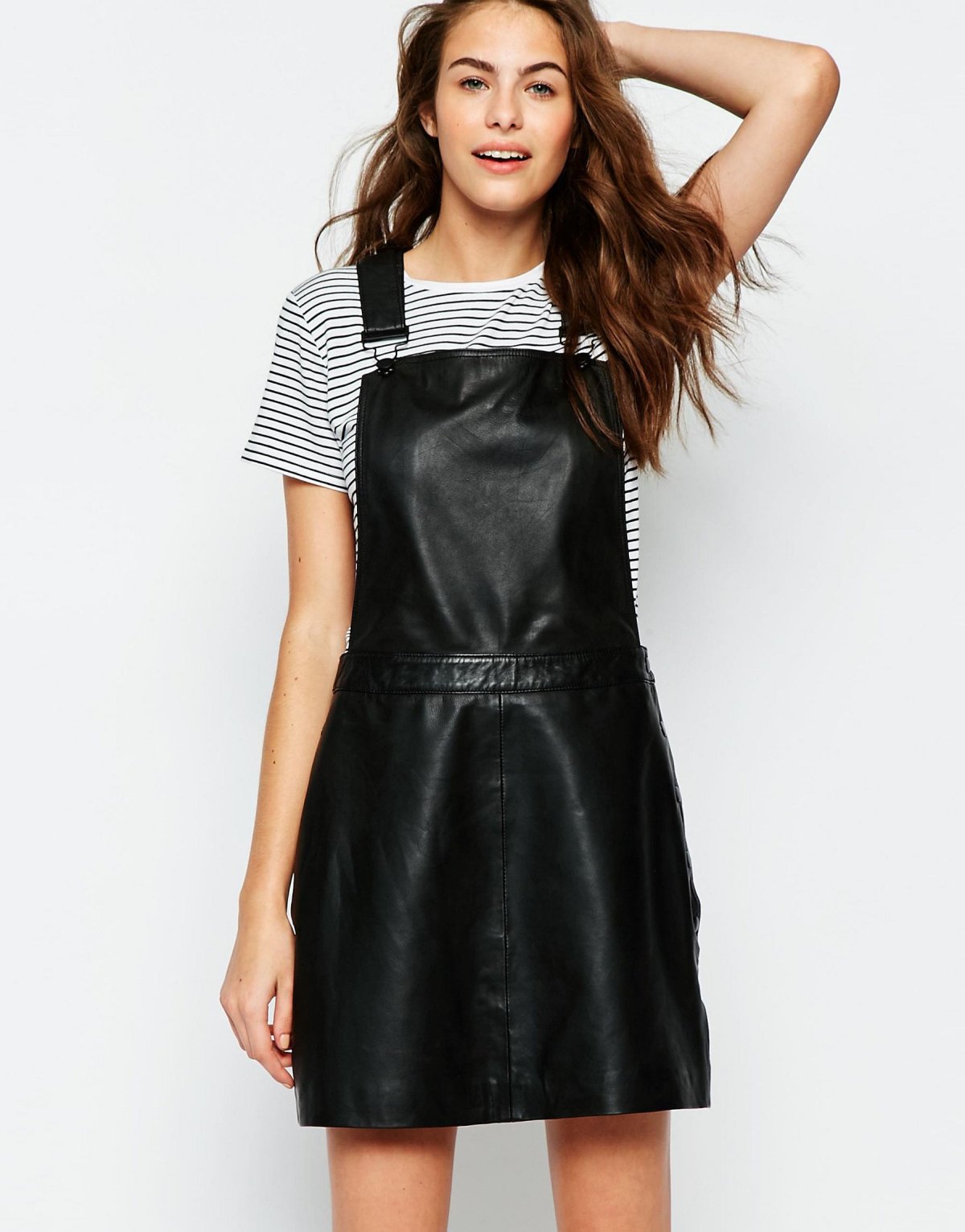 Комбинезон кожаный женский платье