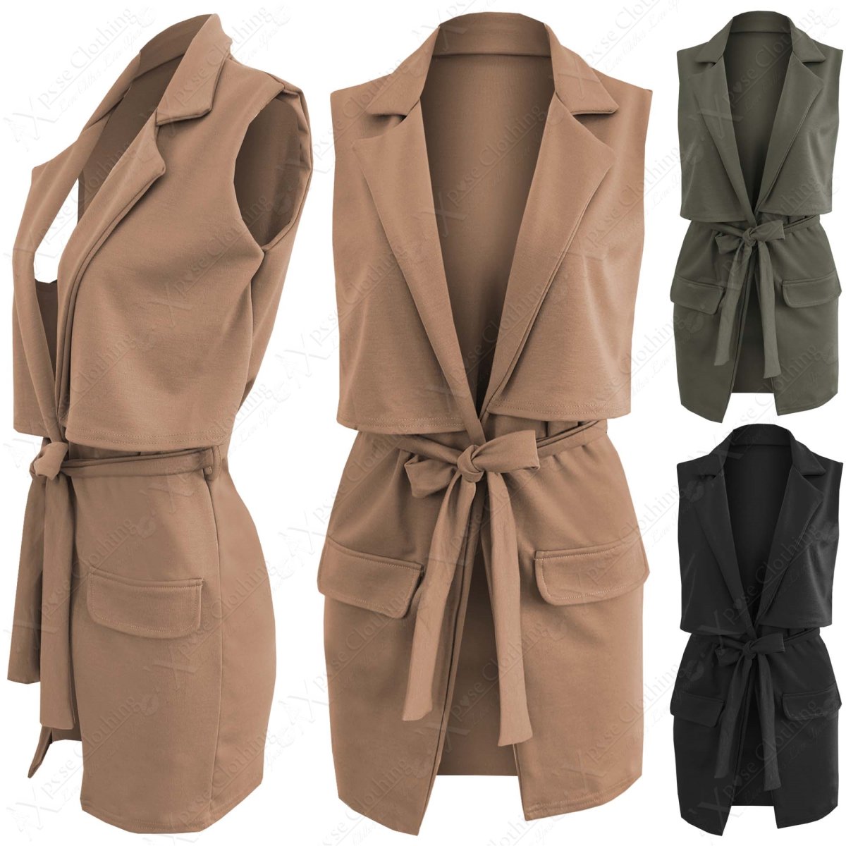 Жилетка из драпа женская