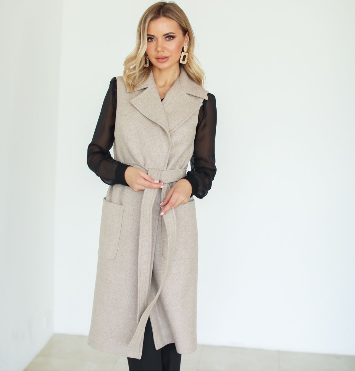 Жилетка из драпа