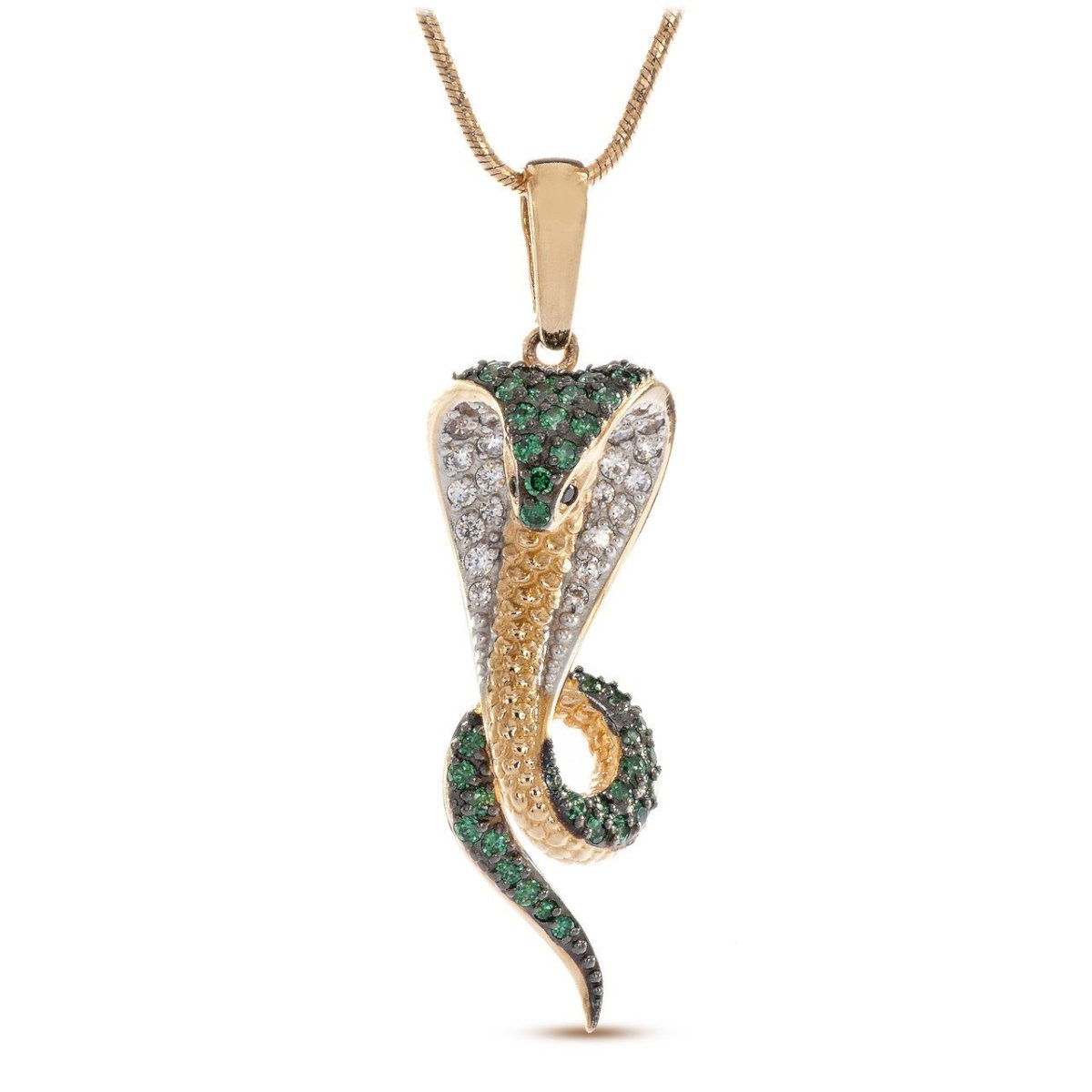 Кулон змея золото Санлайт