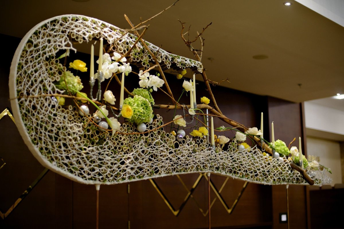 Букет на каркасе