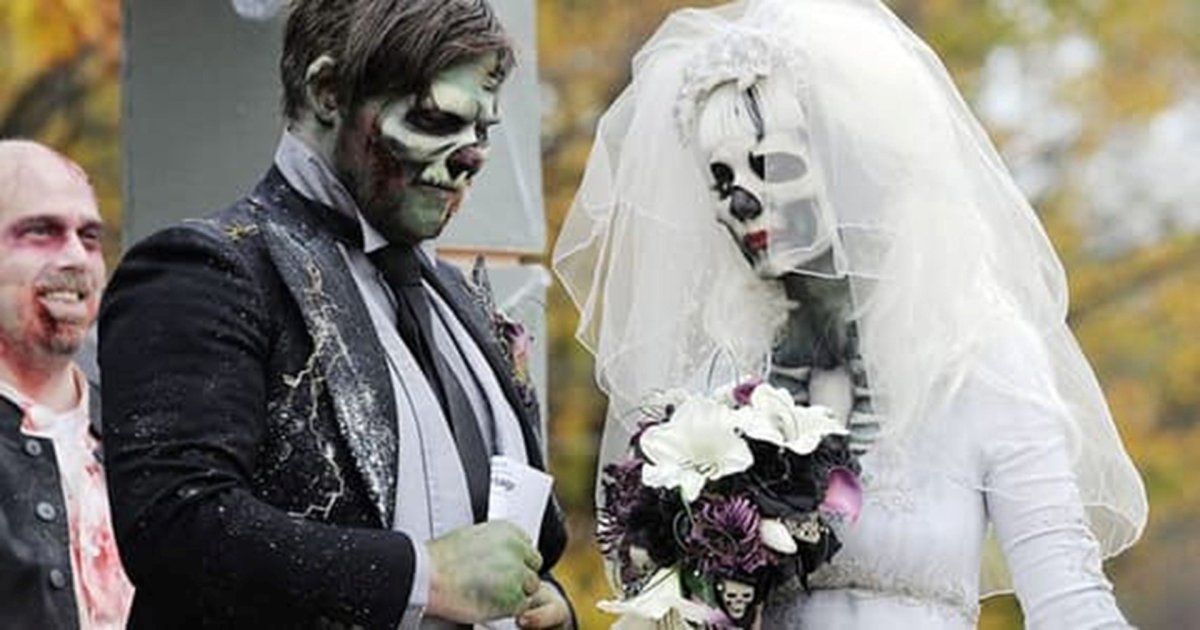 Необычные костюмы на свадьбу