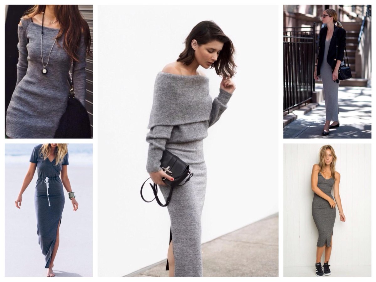 Клатч к серому платью