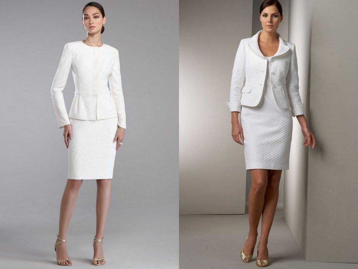 Костюм с юбкой