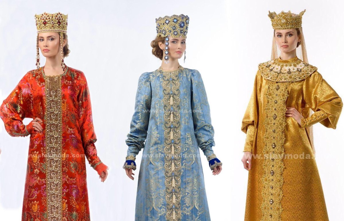 Свадебный наряд в русском стиле