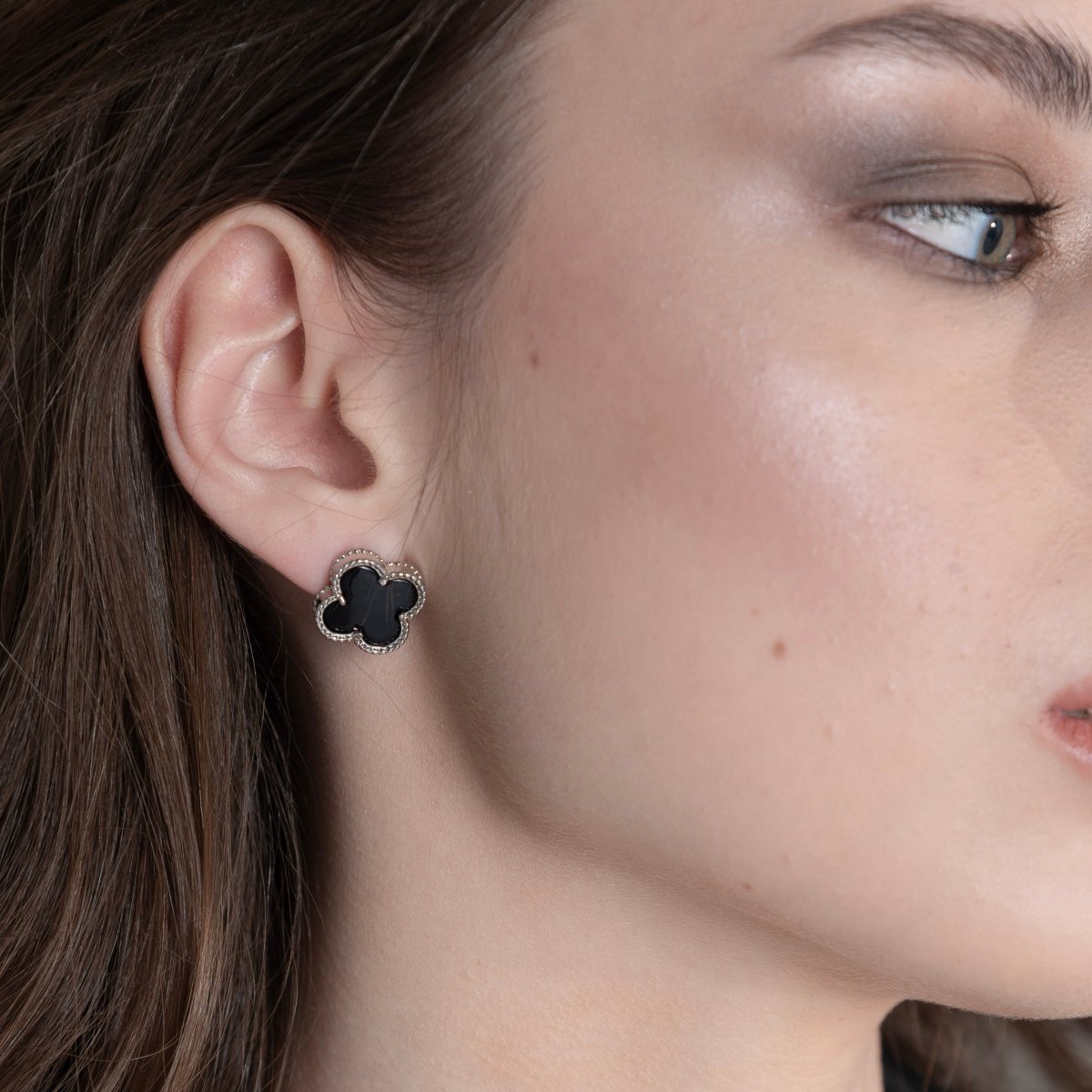 Серьги Клевер женские