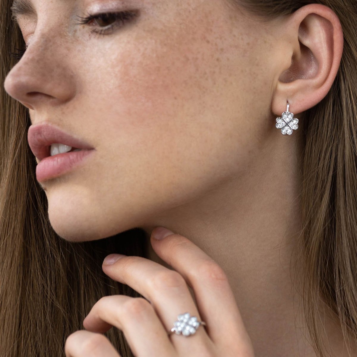 Eclat серьги Клевер