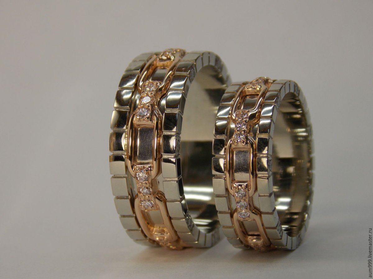 Обручальное кольцо цепь