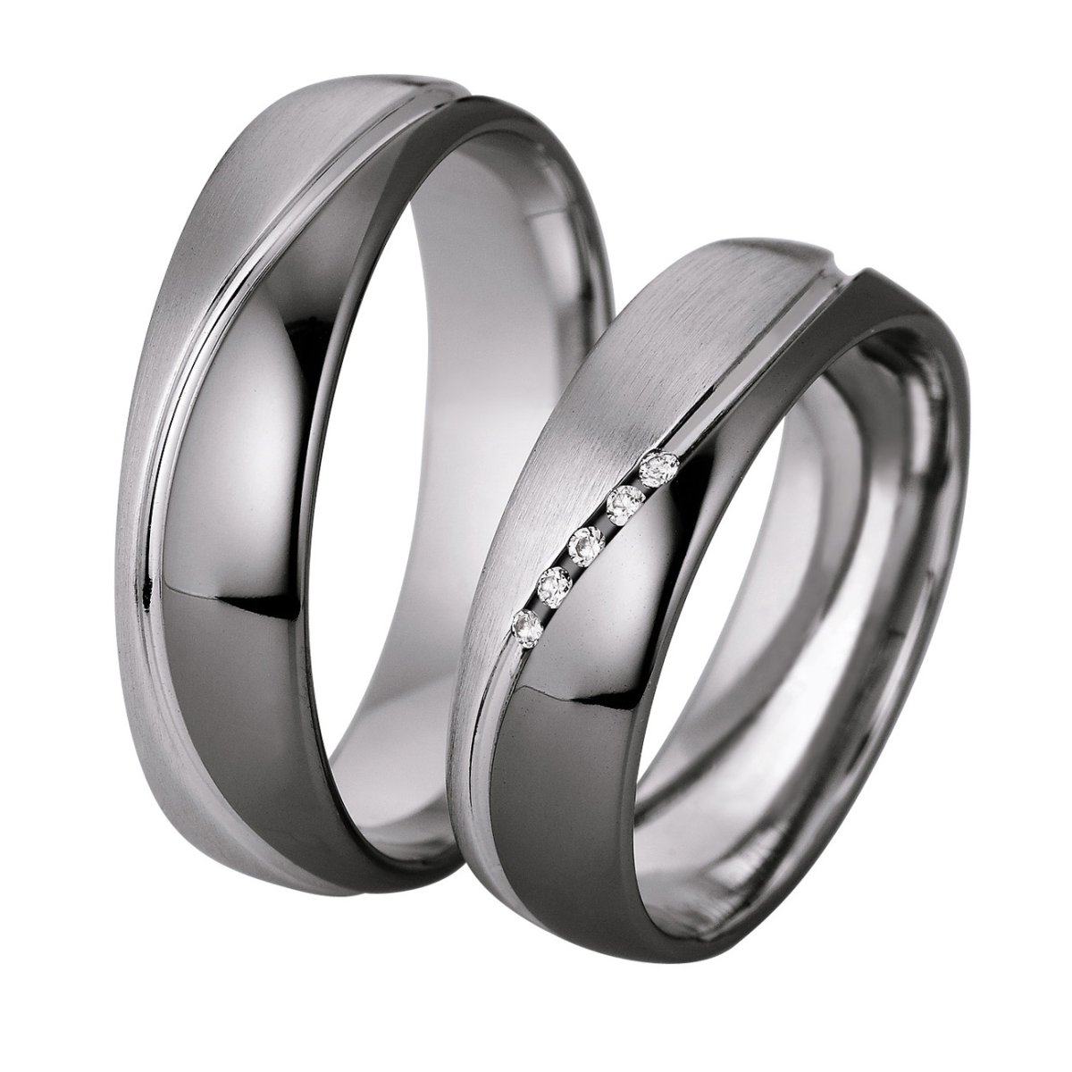 Обручальные кольца белое золото