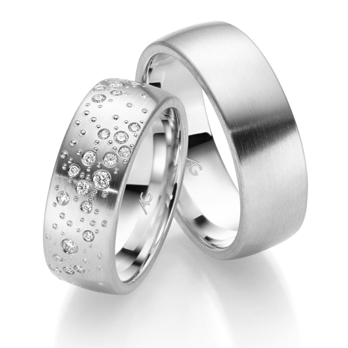 Обручальные кольца Картье белое золото