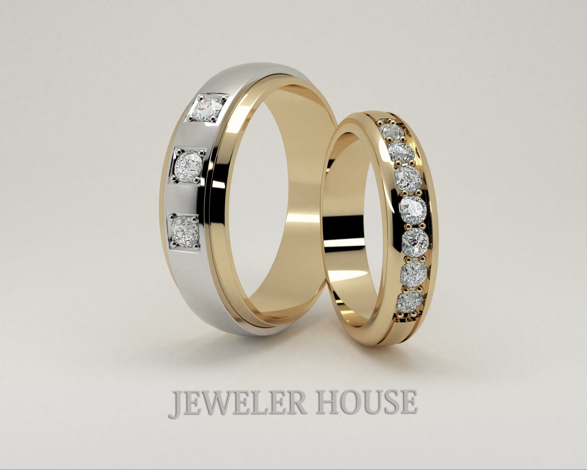 Обручальные кольца парные 585