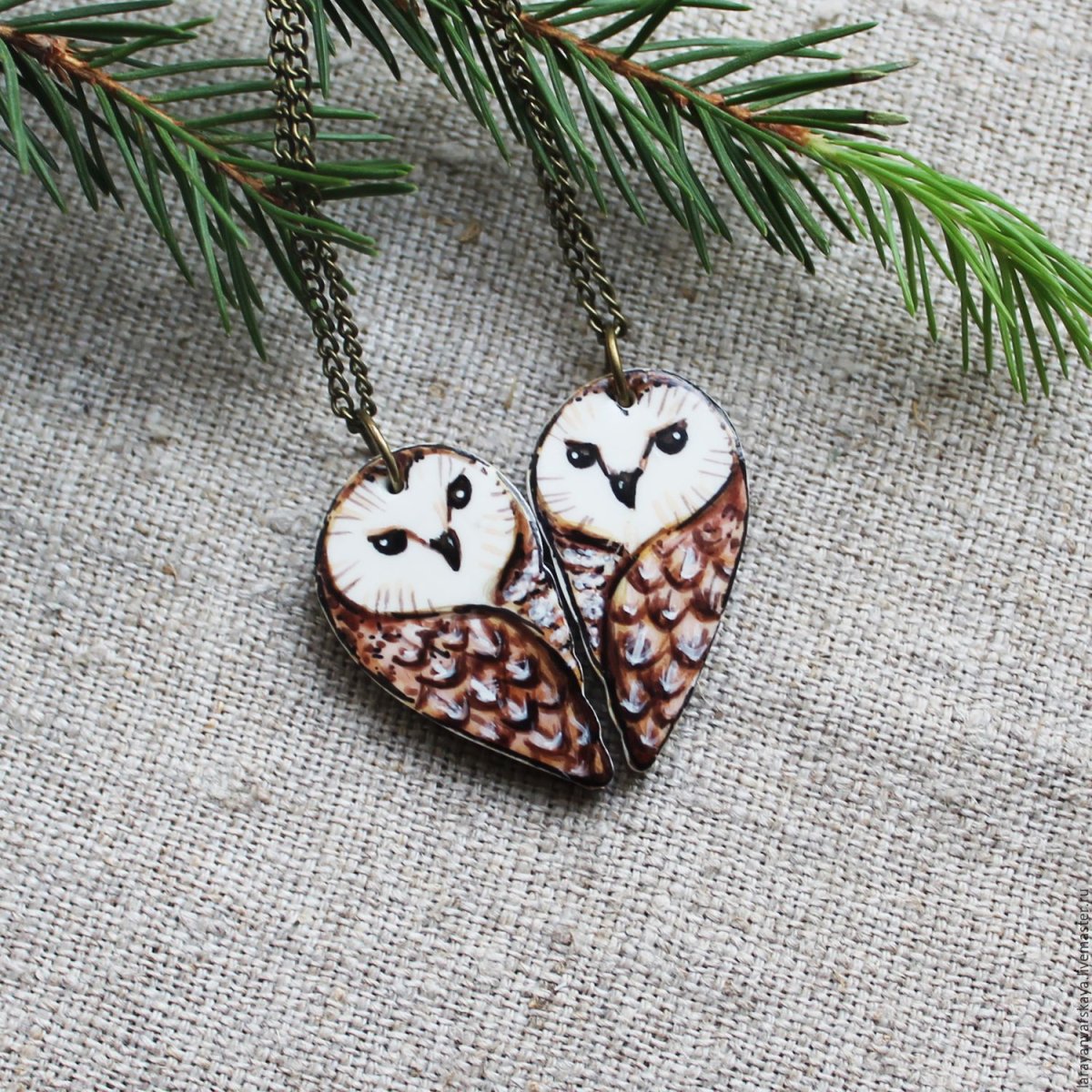 Подвески половинки сердца