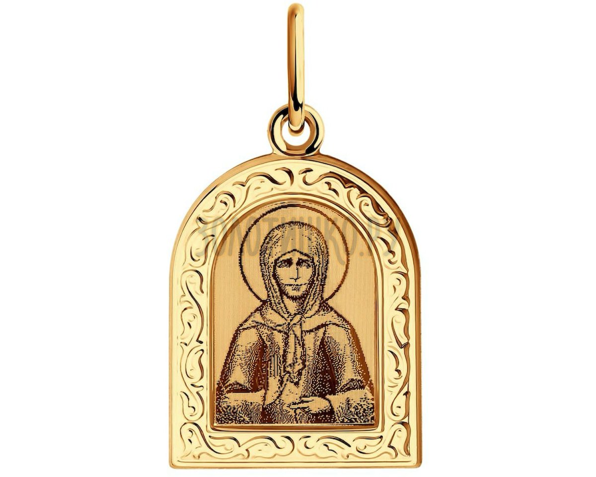 Нательная икона Золотая Стефанида дамасская