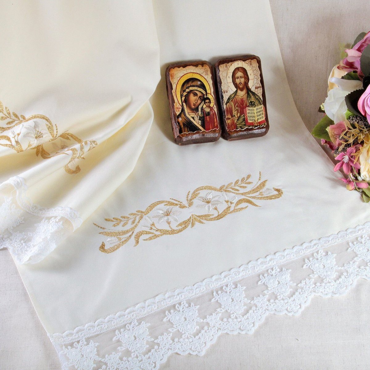 Букет цветов на венчание