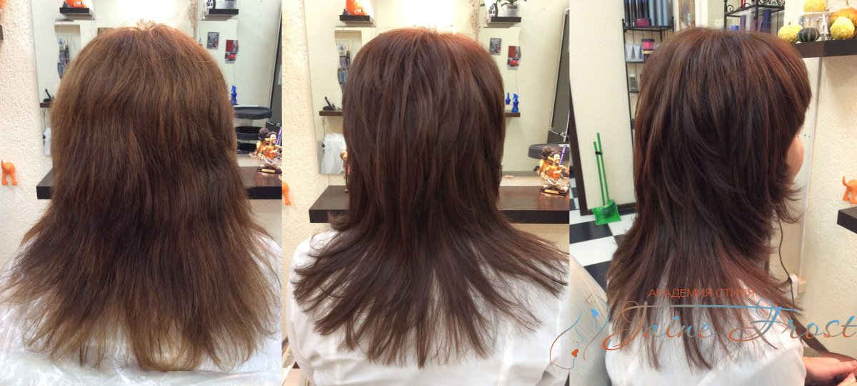 Стрижка Каскад с филировкой