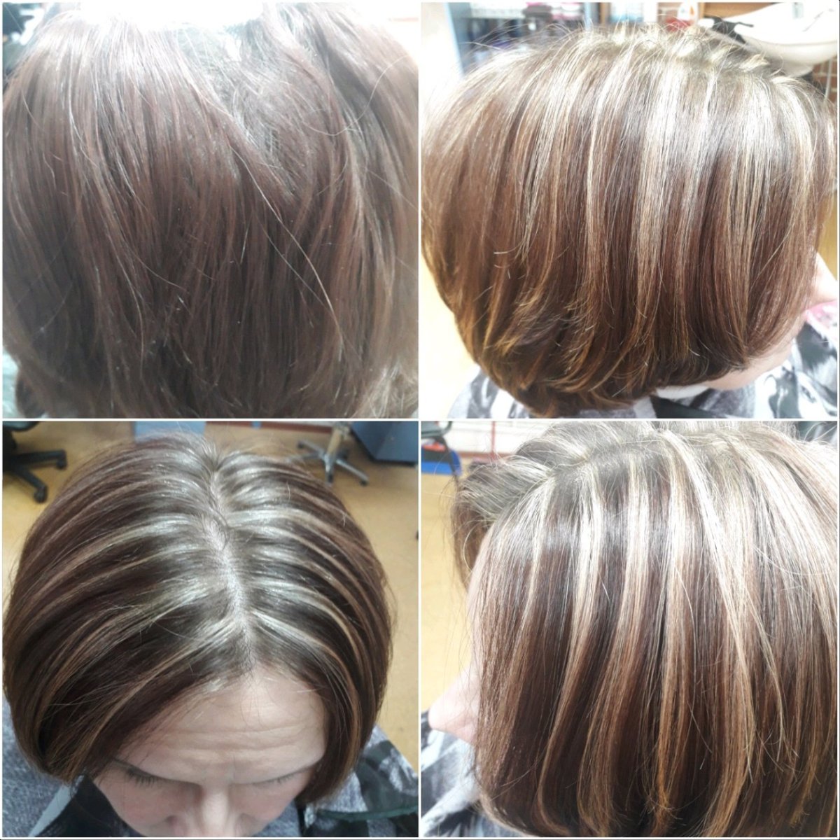 Каре Боб мелирование и тонирование