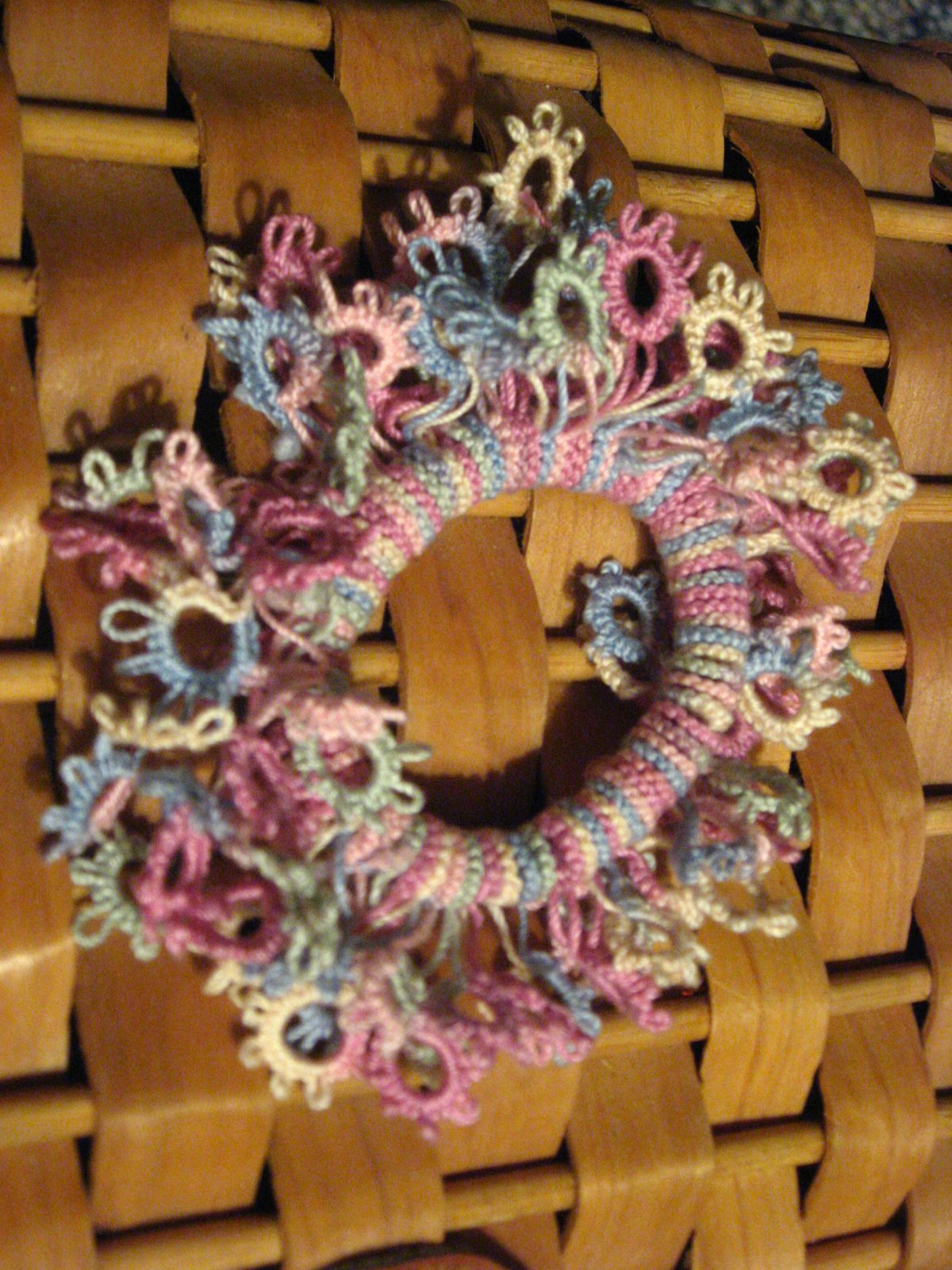 Резинка для волос крючком