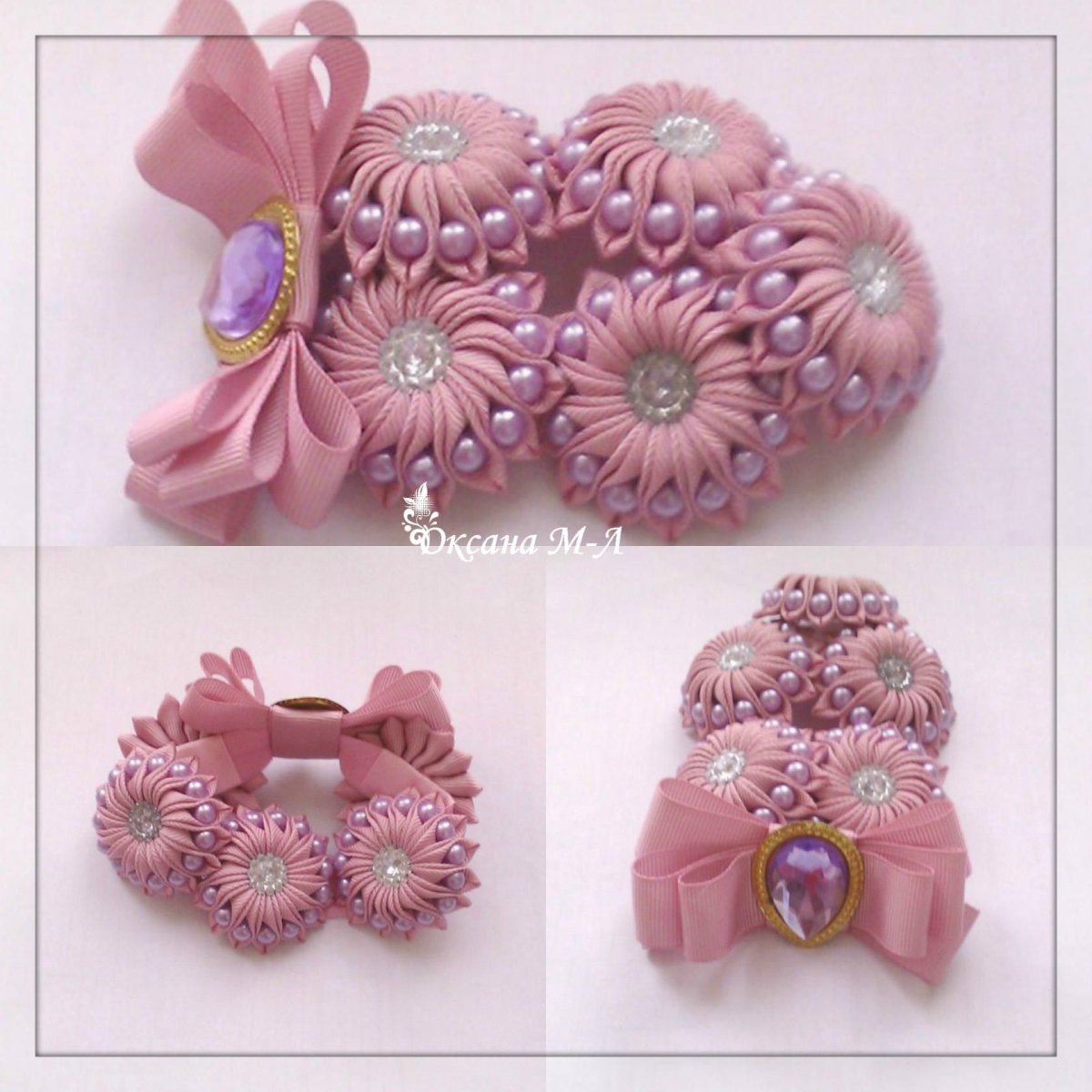 Резинка для волос крючком