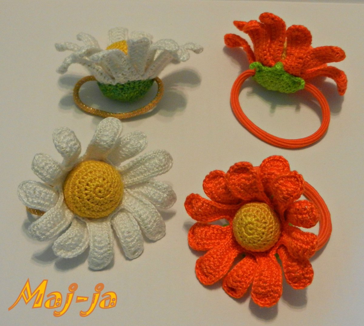 Вязаные резинки для волос