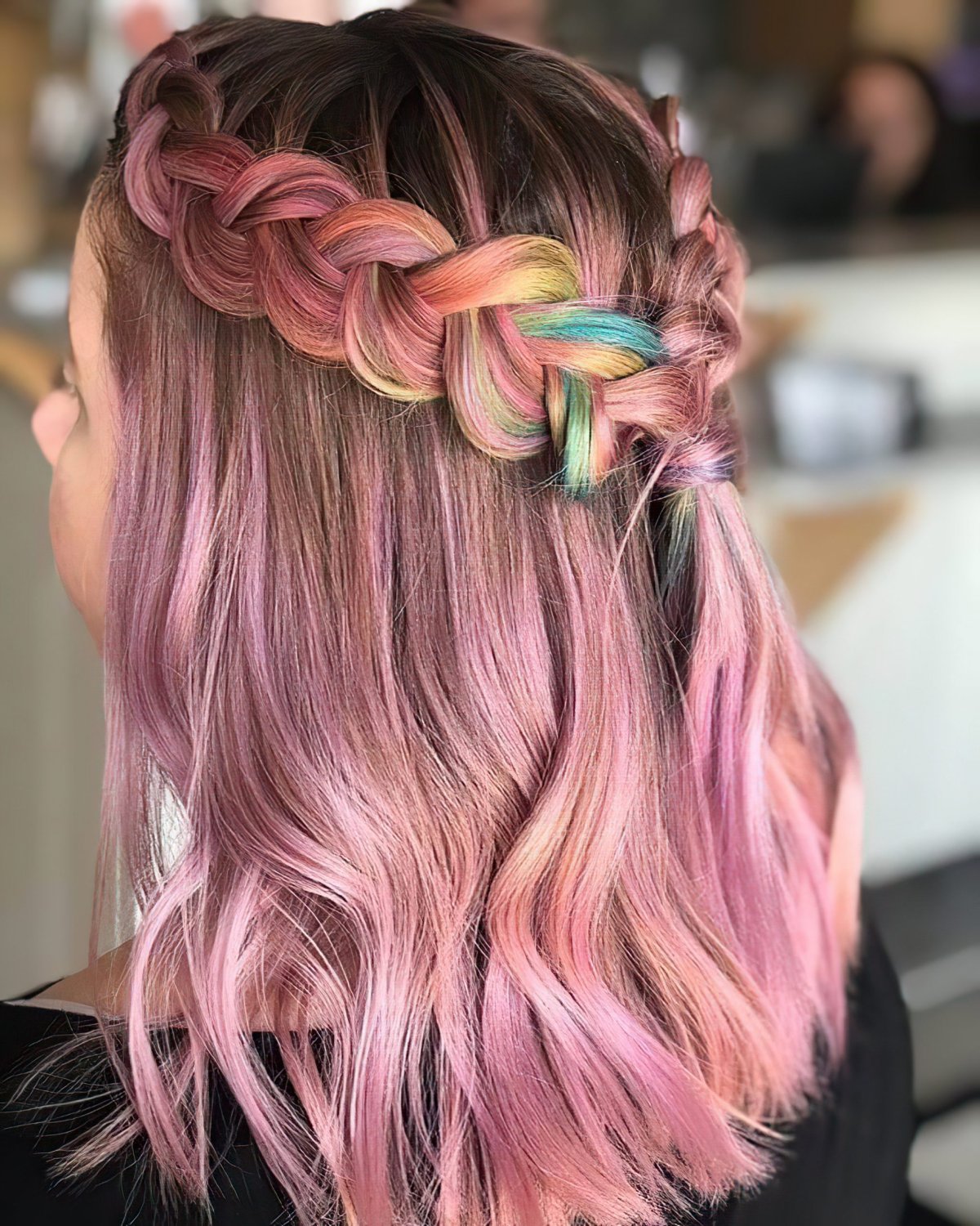 Радужные волосы