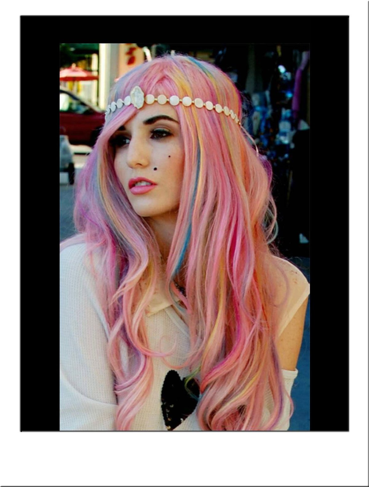 Розовые пряди для девочек