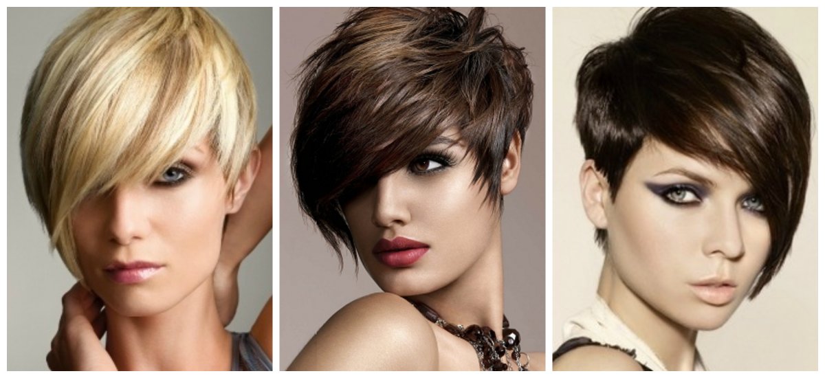 Красивые стрижки и прически на короткую ассиметричную стрижку