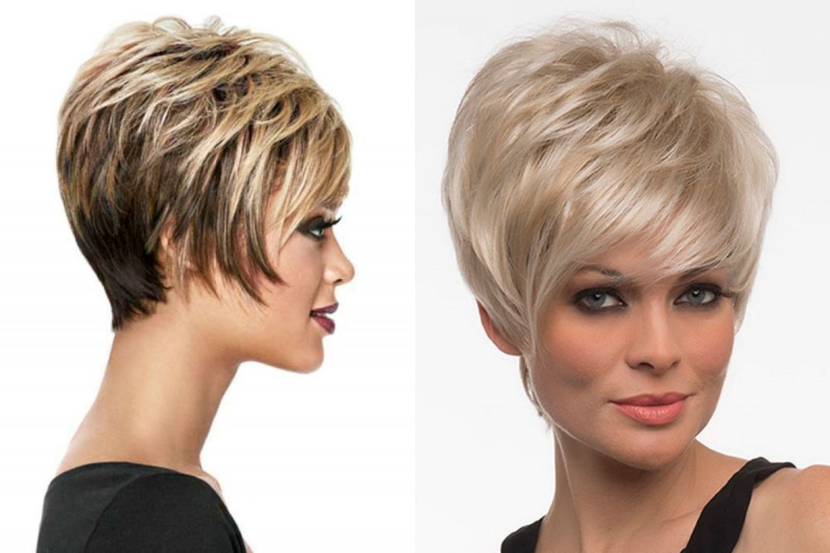 Мелирование на короткие волосы и рваная стрижка