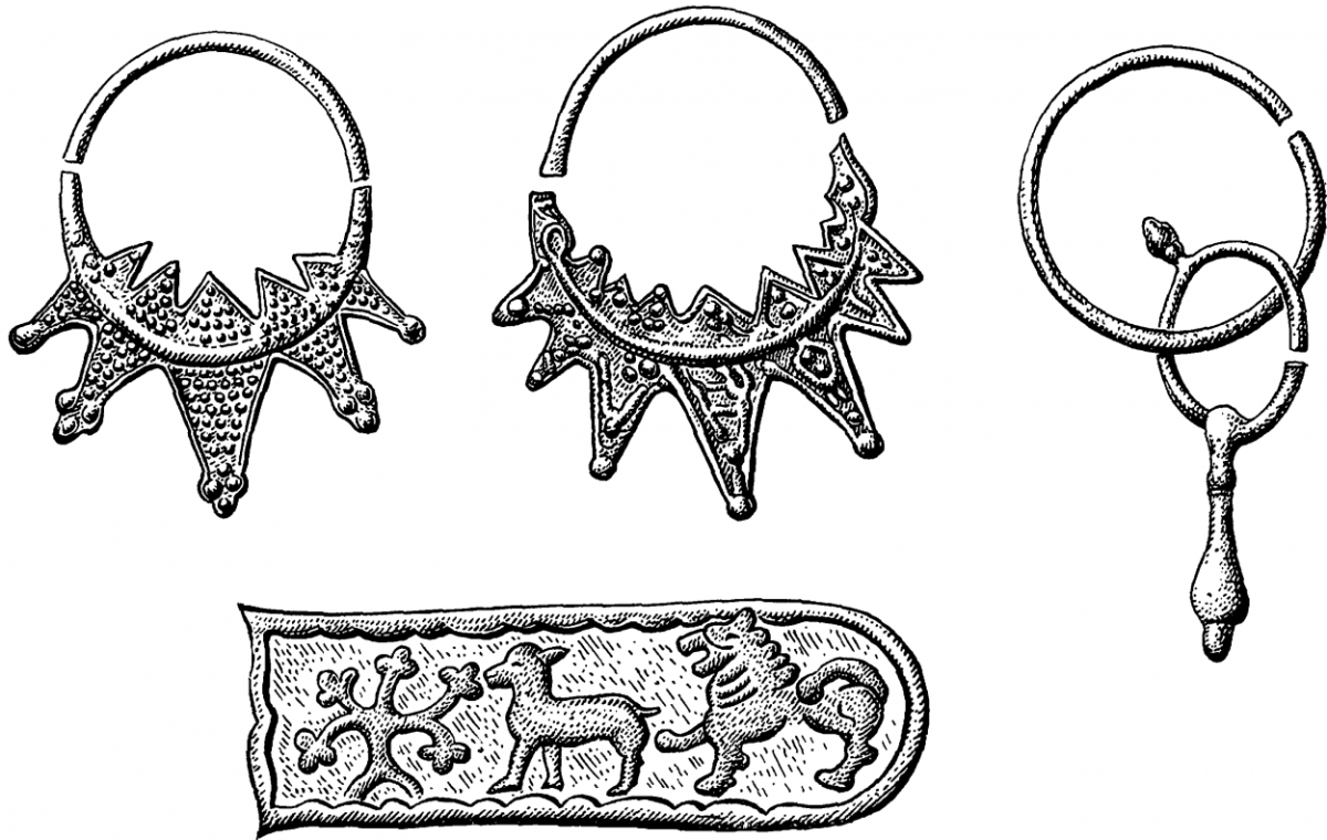 Ромбощитковые височные кольца Ильменских Словен