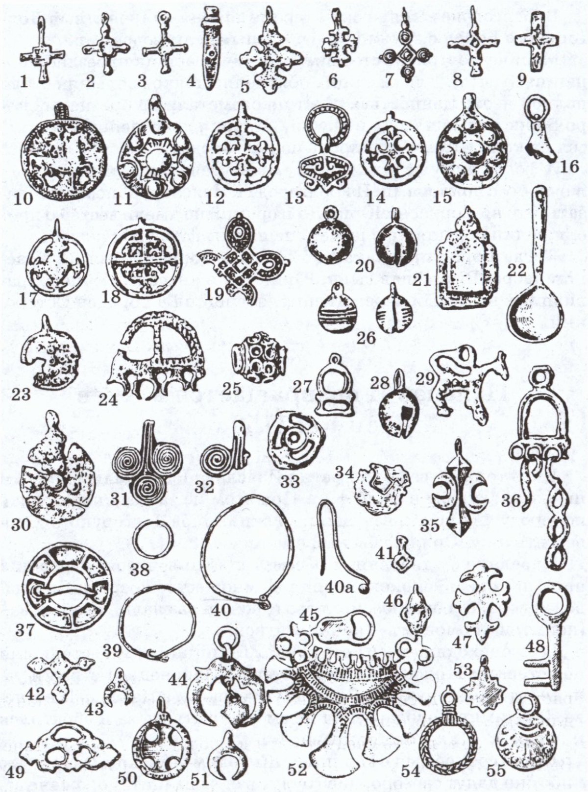 Языческие привески древней Руси 10-13 века