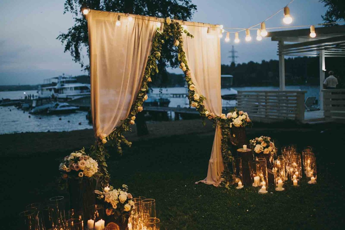 Бенгальские огни на свадьбе