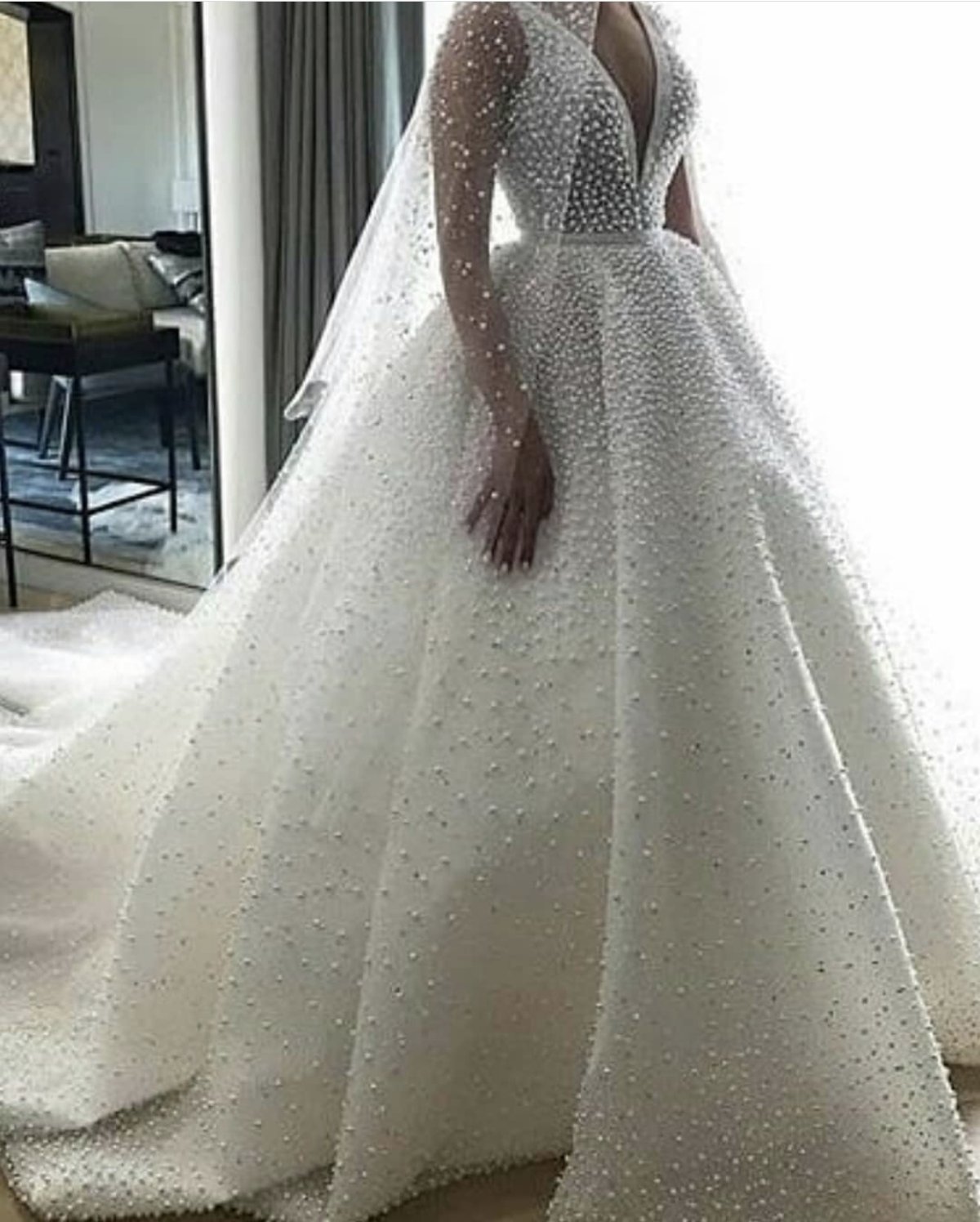 Vouge свадебное платье жемчужное